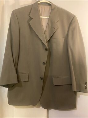 LINEA Tailored Blazer with Neutral Taupe Lining